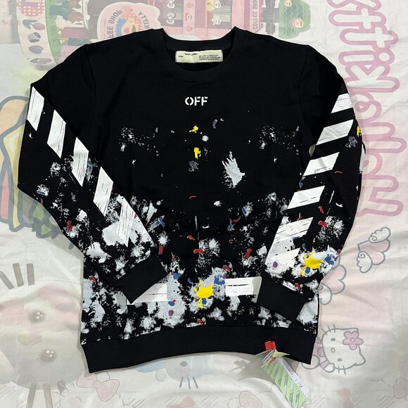Off-White Black Cross Arrows Sweatshirt - Picture 1 of 6